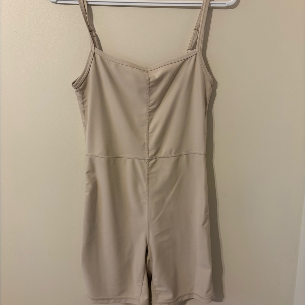 Bluenotes Beige Sleeveless Romper